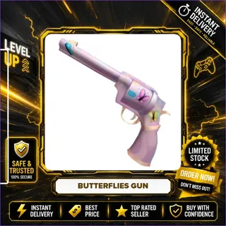 2x BUTTERFLIES GUN - MURDER MYSTERY 2 / MM2