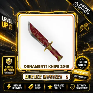 2x ORNAMENT1 KNIFE 2015 - MURDER MYSTERY 2 / MM2