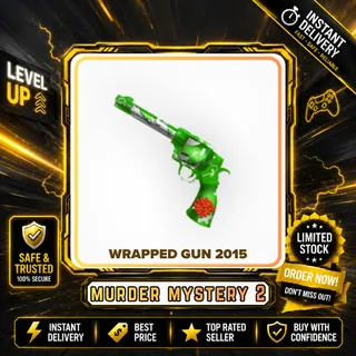 2x WRAPPED GUN 2015 - MURDER MYSTERY 2 / MM2