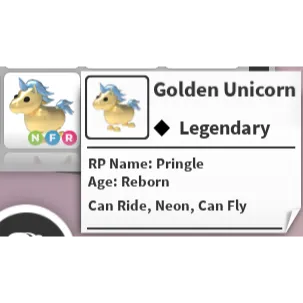 NFR GOLDEN UNICORN - ADOPT ME / ADOPT ME!