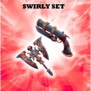 SWIRLY SET (swirly axe, swirld gun) - MURDER MYSTERY 2 / MM2