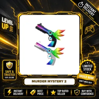 CHROMA BRINGER SET (CHROMA DARKBRINGER GUN AND CHROMA LIGHTBRINGER GUN) - MURDER MYSTERY 2 / MM2