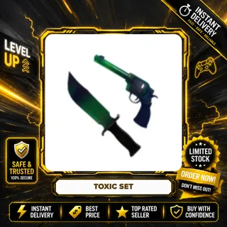 TOXIC SET (TOXIC GUN + TOXIC KNIFE) - MURDER MYSTERY 2 / MM2