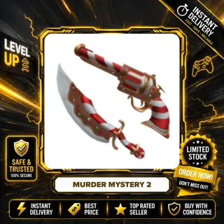 COOKIECANE SET (COOKIECANE KNIFE + GINGERMINT GUN) - MURDER MYSTERY 2 / MM2