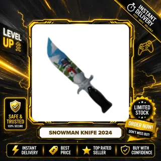 2x SNOWMAN KNIFE 2024 - MURDER MYSTERY 2 / MM2
