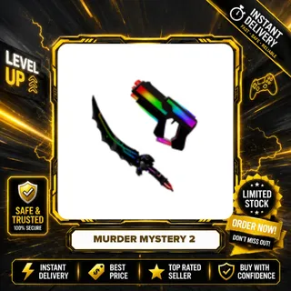 CHROMA LASER SET / CHROMA SLASHER SET (CHROMA SLASHER KNIFE + CHROMA LASER GUN) - MURDER MYSTERY 2 / MM2