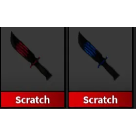 SCRATCH SET (2016 AND 2017 KNIVES) - MURDER MYSTERY 2 / MM2