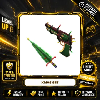 XMAS SET (XMAS KNIFE + JINGLEGUN) - MURDER MYSTERY 2 / MM2