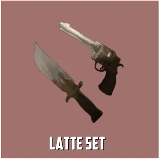 LATTE SET (LATTE GUN + LATTE KNIFE) - MURDER MYSTERY 2 / MM2