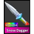 CHROMA SNOW DAGGER - MURDER MYSTERY 2 / MM2