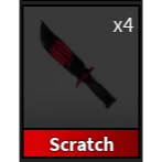 SCRATCH KNIFE 2016 / RED SCRATCH KNIFE - MURDER MYSTERY 2 / MM2