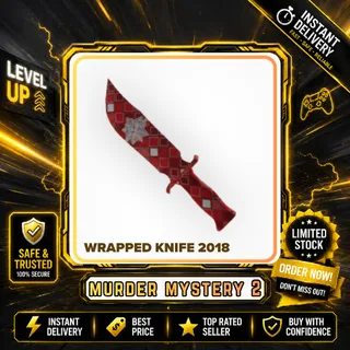 2x WRAPPED KNIFE 2018 - MURDER MYSTERY 2 / MM2