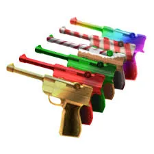LUGER SET (GOLD + RED + GREEN + GINGER + LUGERCANE + CHROMA) - MURDER MYSTERY 2 / MM2