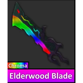 Chroma Elderwood Blade Knife / elder wood - MURDER MYSTERY 2 - MM2
