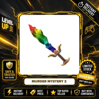 2x CHROMA GEMSTONE KNIFE - MURDER MYSTERY 2 / MM2