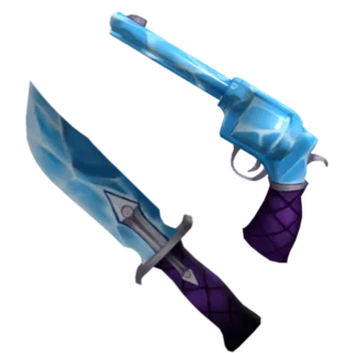 ICEDRILLER SET / ICECRACKER SET (ICEDRILLER GUN AND ICECRACKER KNIFE) - MURDER MYSTERY 2 / MM2