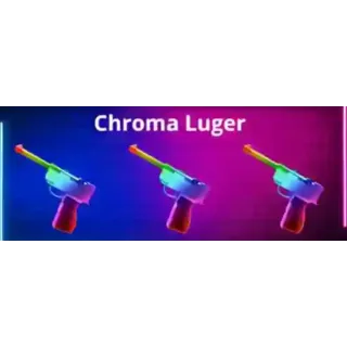 Chroma Luger Gun - MURDER MYSTERY 2 - MM2