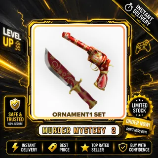 ORNAMENT1 SET / ORNAMENT 1 SET (ORNAMENT GUN + ORNAMENT KNIFE) - MURDER MYSTERY 2 / MM2