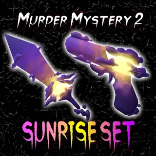 SUNRISE SET / SUN RISE SET ( SUNRISE GUN AND SUNSET KNIFE) - MURDER MYSTERY 2 / MM2
