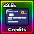 2.5K CREDITS / 2,500 CREDITS - ANIME ETERNAL 1399R