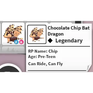 FR CCBD / FR CHOCOLATE CHIP BAT DRAGON - ADOPT ME / ADOPT ME!
