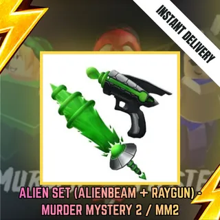 ALIEN SET (ALIENBEAM + RAYGUN) - MURDER MYSTERY 2 / MM2
