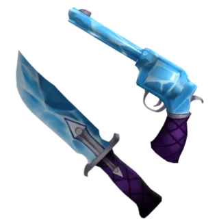 ICEDRILLER SET / ICECRACKER SET (ICEDRILLER GUN AND ICECRACKER KNIFE) - MURDER MYSTERY 2 / MM2