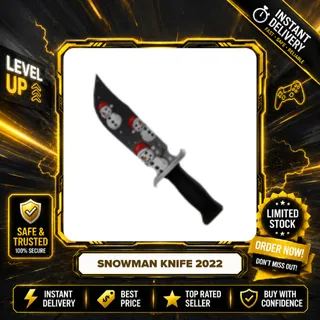 2x SNOWMAN KNIFE 2022 - MURDER MYSTERY 2 / MM2