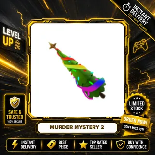 CHROMA EVERGREEN KNIFE - MURDER MYSTERY 2 / MM2
