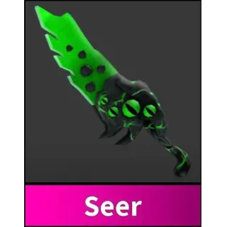 GREEN SEER KNIFE - MURDER MYSTERY 2 / MM2