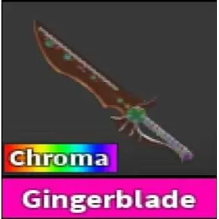 Chroma Gingerblade Knife 2018 - MURDER MYSTERY 2 - MM2