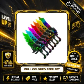 FULL COLORED SEER SET (BLUE, ORANGE, PURPLE, RED, GREEN, YELLOW, CHROMA) - MURDER MYSTERY 2 / MM2