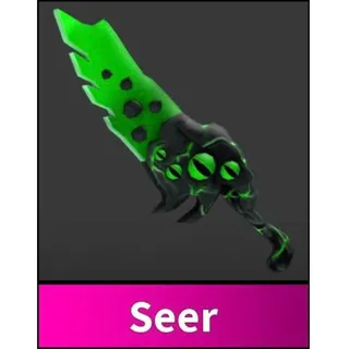 GREEN SEER KNIFE - MURDER MYSTERY 2 / MM2