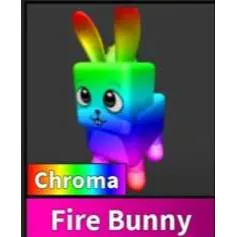 Chroma Fire Bunny - MURDER MYSTERY 2 - MM2