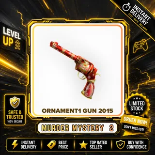 2x ORNAMENT1 GUN 2015 - MURDER MYSTERY 2 / MM2