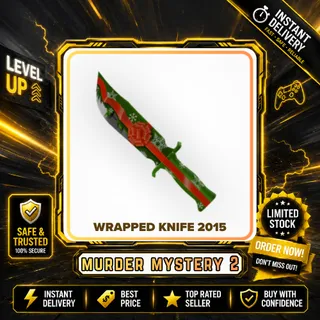 2x WRAPPED KNIFE 2015 - MURDER MYSTERY 2 / MM2
