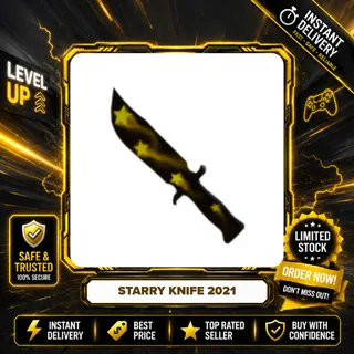 2x STARRY KNIFE 2021 - MURDER MYSTERY 2 / MM2