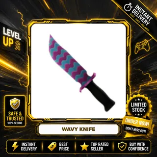 2x WAVY KNIFE - MURDER MYSTERY 2 / MM2