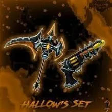 HALLOW'S SET / HALLOW SET ( HALLOW GUN + HALLOW SCYTHE ) - MURDER MYSTERY 2 - MM2