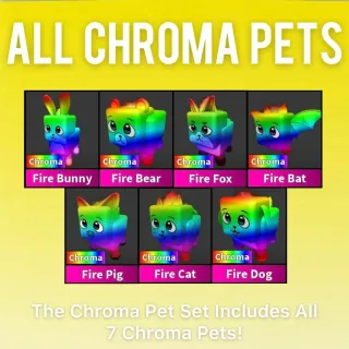 ALL CHROMA PETS SET / ALL CHROMA PET SET - MURDER MYSTERY 2 / MM2