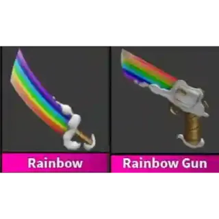 Rainbow Set (Rainbow gun + rainbow) - MURDER MYSTERY 2 - MM2
