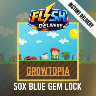 50X BLUE GEM LOCK - GROWTOPIA