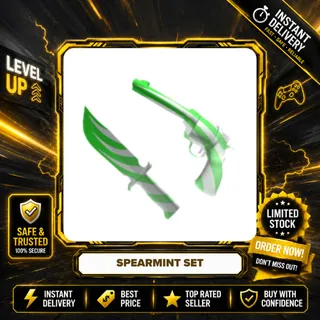 SPEARMINT SET (SPEARMINT GUN + SPEARMINT KNIFE) - MURDER MYSTERY 2 / MM2