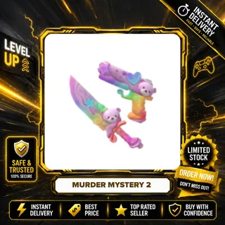 CHROMA SWEET TREAT SET (CHROMA SWEET KNIFE + CHROMA TREAT GUN) - MURDER MYSTERY 2 / MM2