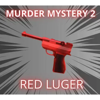 RED LUGER GUN - MURDER MYSTERY 2 / MM2