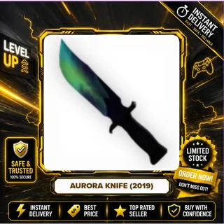 2x AURORA KNIFE (2019) - MURDER MYSTERY 2 / MM2