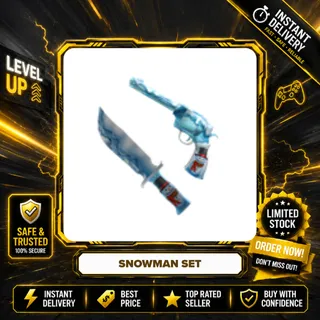 SNOWMAN SET (SNOWMAN GUN 2015 + SNOWMAN KNIFE 2015 - MURDER MYSTERY 2 / MM2