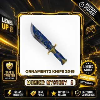 2x ORNAMENT2 KNIFE 2015 - MURDER MYSTERY 2 / MM2