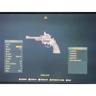 Invalid.44 Pistol Rare