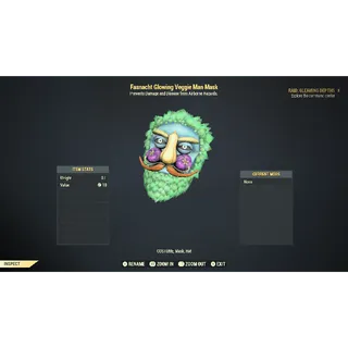 Glowing Veggie Man Mask